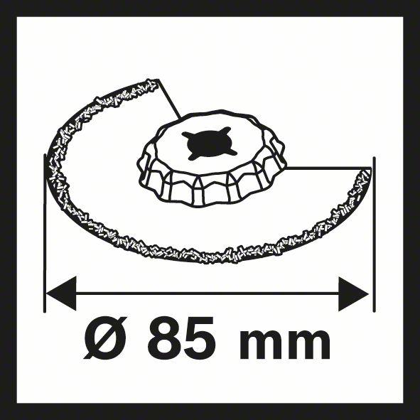 Actual product image Bosch Professional Zubehör Carbide-RIFF segment saw blade ACZ 85 RT3, 85 mm, pack of 10