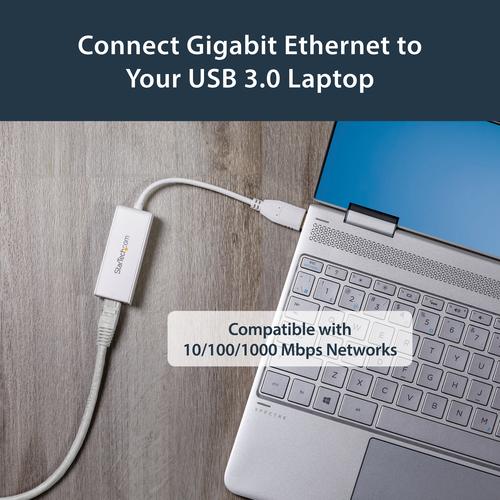 Actual product image StarTech USB 3.0 to Gigabit Ethernet Lan Adapter (USB 3.0, RJ45 (1x))