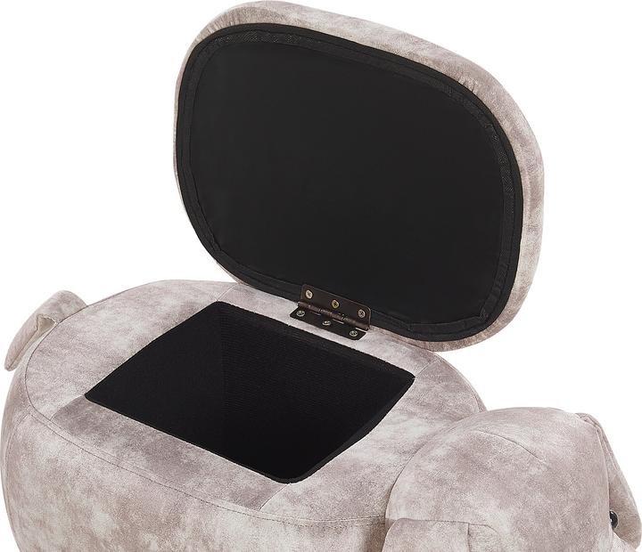 Actual product image Beliani Bilian Pufa beast with a veil, beige DOGIS.