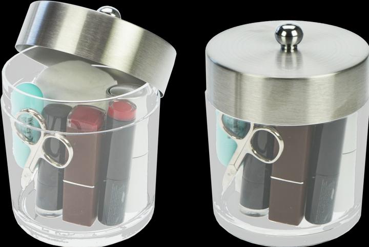 Immagine prodotto Barattolo multiuso, acrilico/acciaio inossidabile Altezza 13 cm, Ø 10 cm