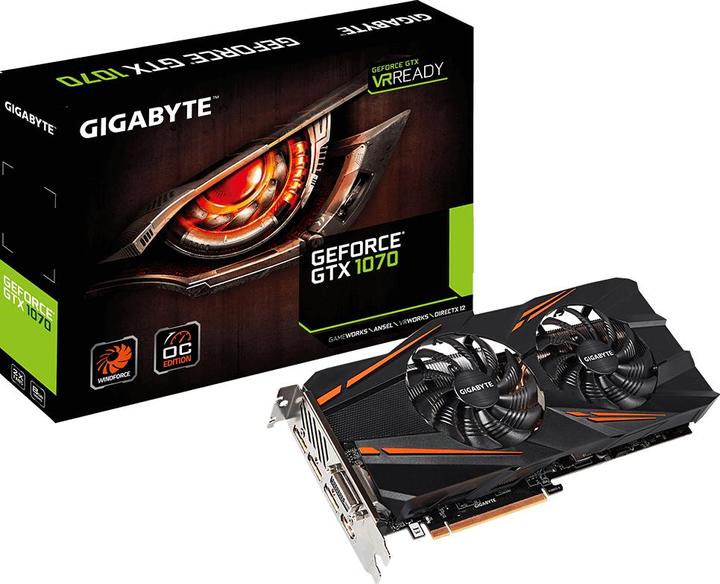 Produktbild Gigabyte GeForce GTX 1070 Windforce OC (8 GB)
