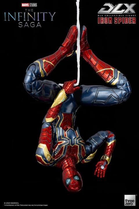Actual product image ThreeZero Infinity Saga figurine 1/12 DLX Iron Spider 16 cm