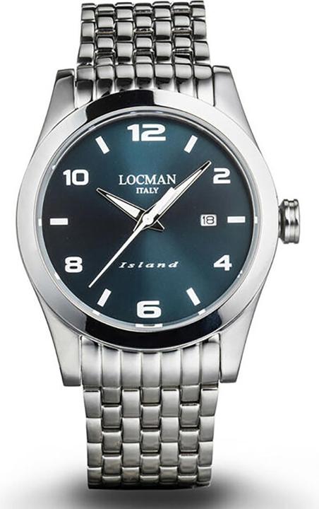 Produktbild Locman Italy Herrenuhr Island petrol Ref. 0613A (Uhr mit Schmuckstein, 40 mm)