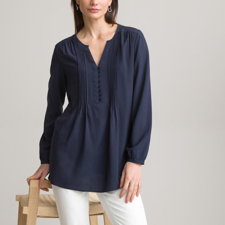 Actual product image Anne Weyburn Long-sleeved voile tunic (38)