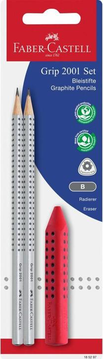 Immagine prodotto Faber-Castell Matita GRIP 2001 B argento 2ST (HB, 2 x)