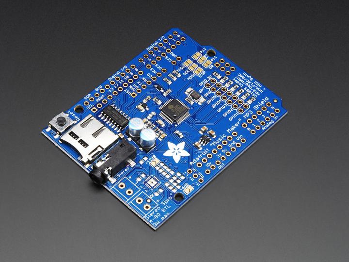Adafruit Music Maker MP3 Shield for Arduino (MP3/Ogg/WAV. (Shield)