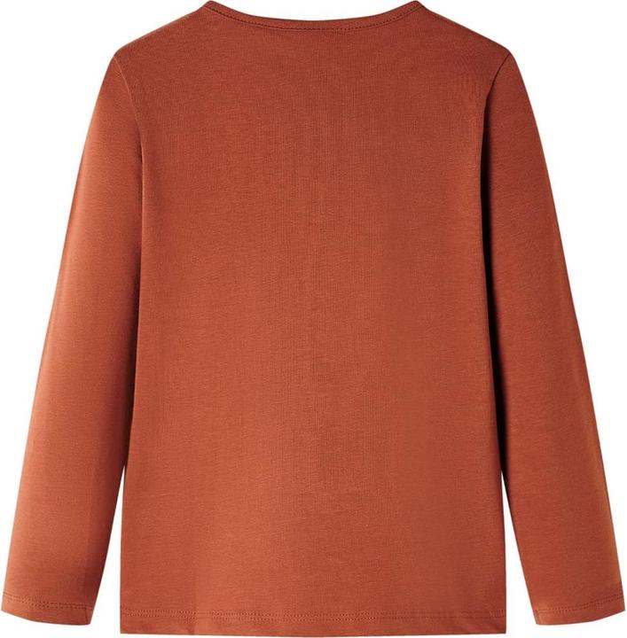 Actual product image VidaXL Children's long-sleeved shirt Cognac 92,Material: 95 % cotton. 5 (92)