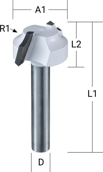 Productafbeelding Makita Snijder ronde randen 6mm