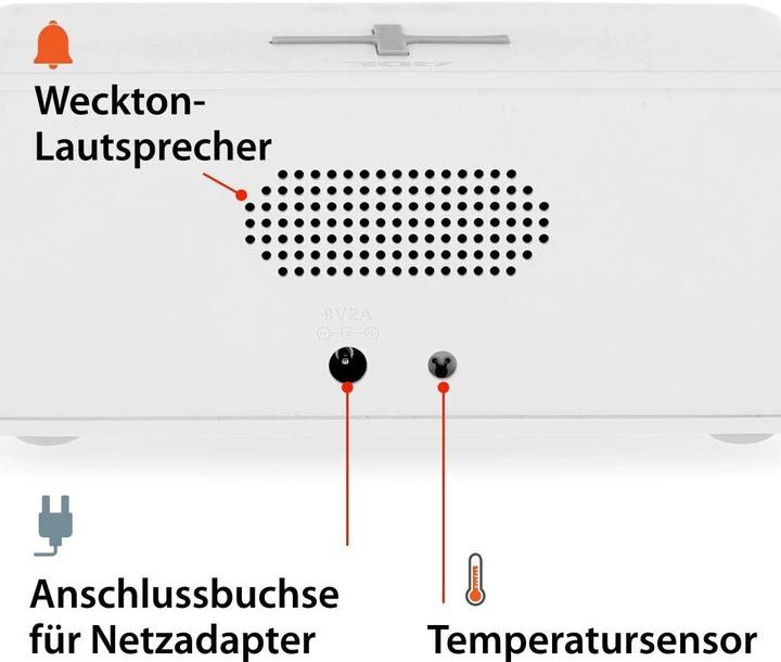 Produktbild ADE digitaler Wecker / mit Induktionsladefunktion