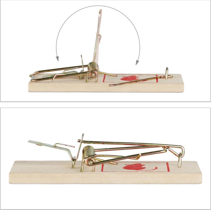 Actual product image Relaxdays Set of 12 Rodent Traps