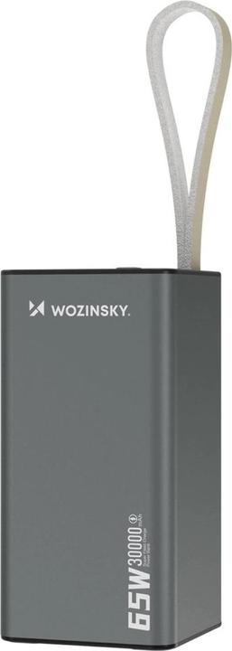 Wozinsky Powerbank K65+ 65W 30000mAh 2x USB-C, 1x USB-A 65W - black (30000 mAh, 65 W, 65 Wh)