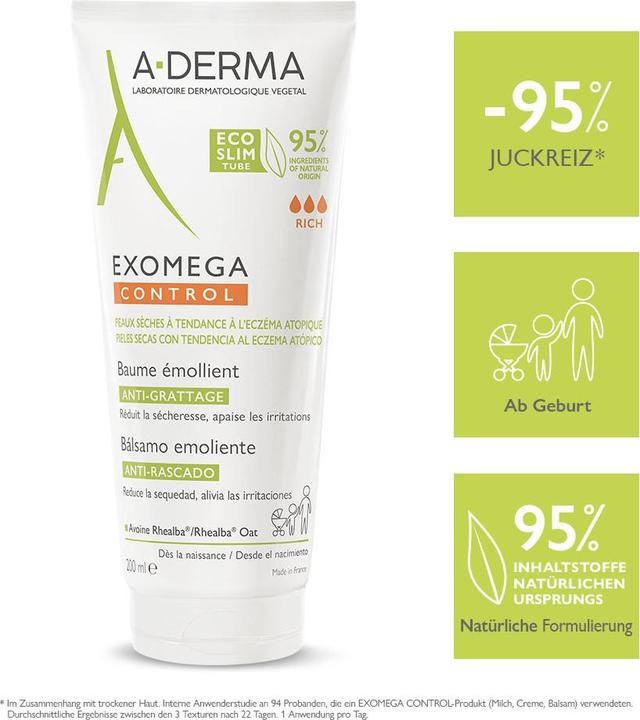 Actual product image A-Derma EXOMEGA CONTROL Balsam Bals (Body cream, 200 ml)