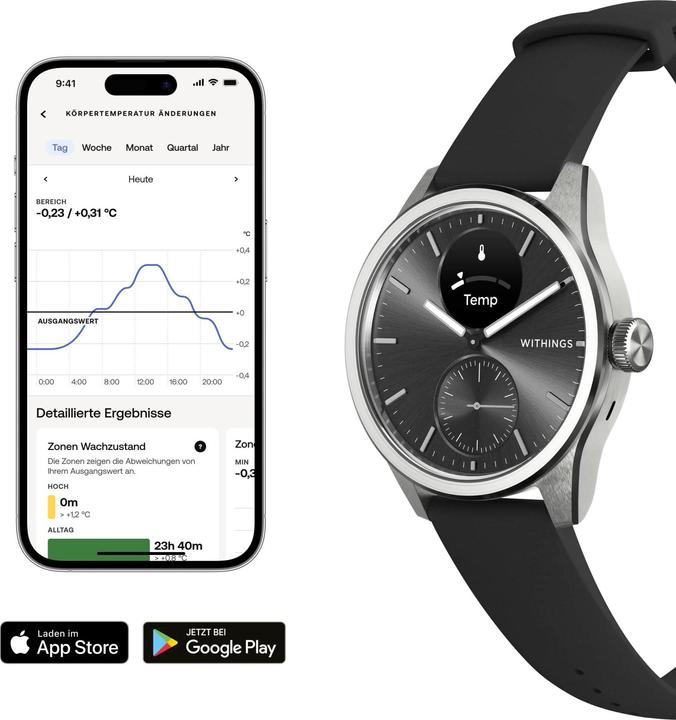 Image du produit Withings ScanWatch 2 (42 mm, WLAN uniquement)