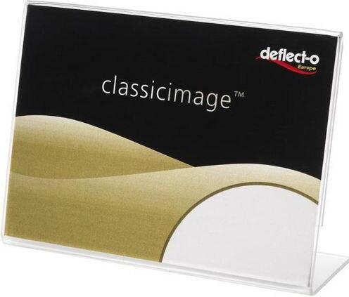 Actual product image Deflecto Classic Image Slanted Sign Holder, A7 landscape (A7)