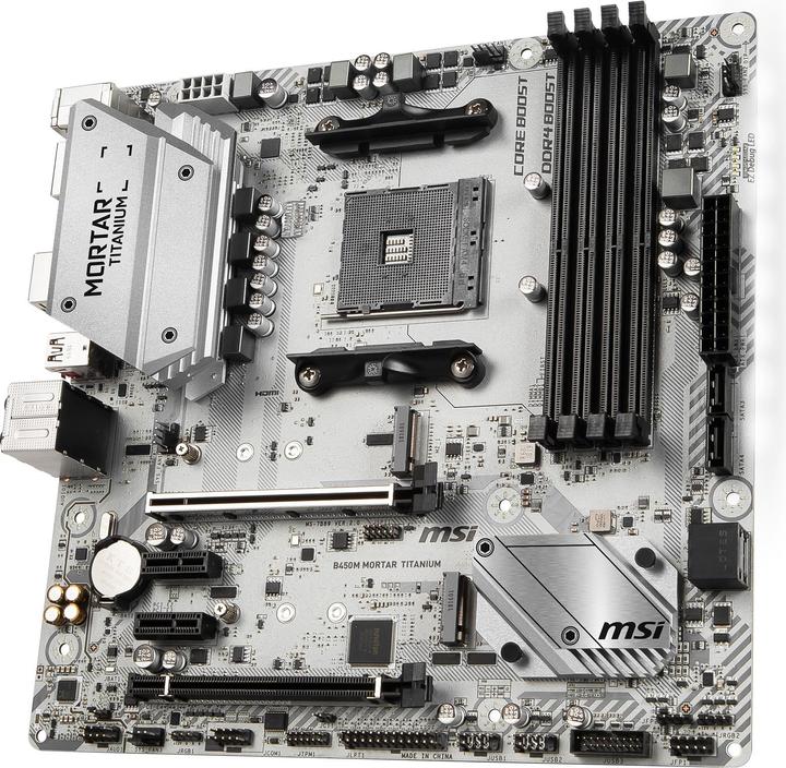 Image du produit MSI B450M Mortar Titanium (AM4, AMD B450, mATX)