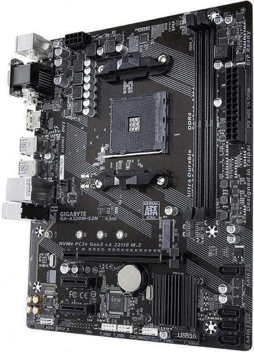 Gigabyte GA-A320M-S2H (AM4, AMD A320, mATX)