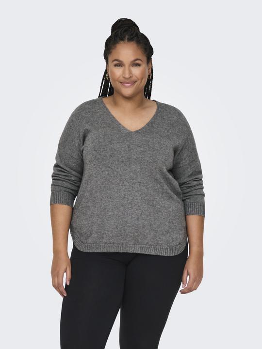 Produktbild Only Curvy V-Ausschnitt Strickpullover Strickpullover (S)