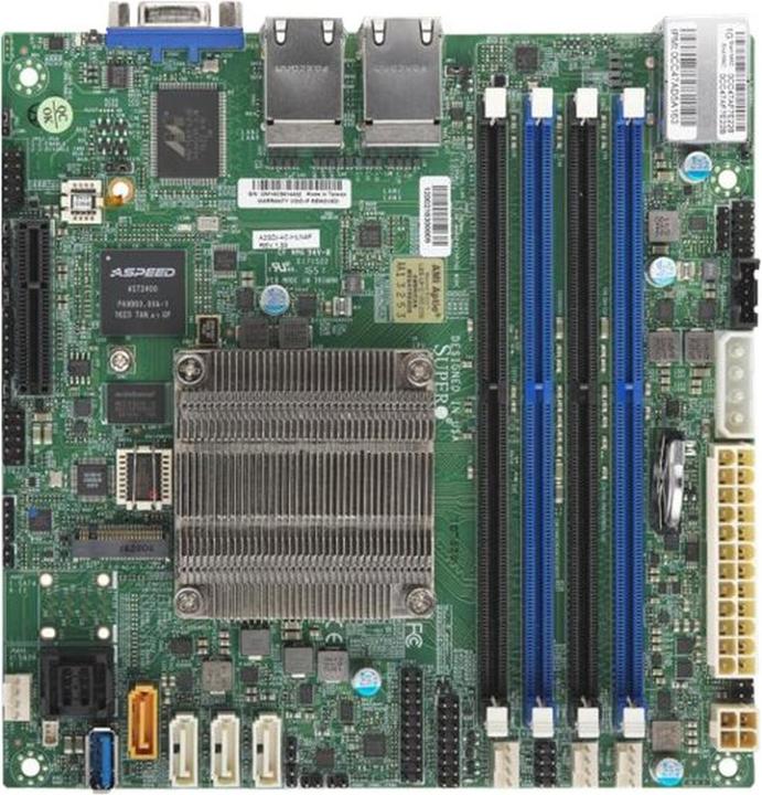 Supermicro A2sdi-4c-Hln4f (BGA 1310, Mini-ITX)