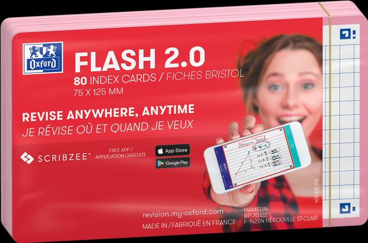 Actual product image Oxford FLASH 2.0 flashcards (75 x 125 mm, 80 x)