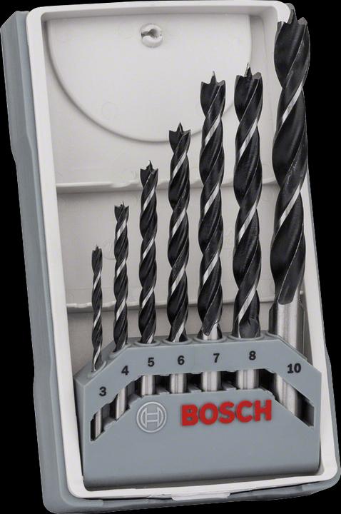 Produktbild Bosch Professional Zubehör PRO Wood HSS Holzspiralbohrer-Set. 7-tlg. (2 mm, 3 mm, 4 mm, 5 mm, 6 mm, 8 mm)
