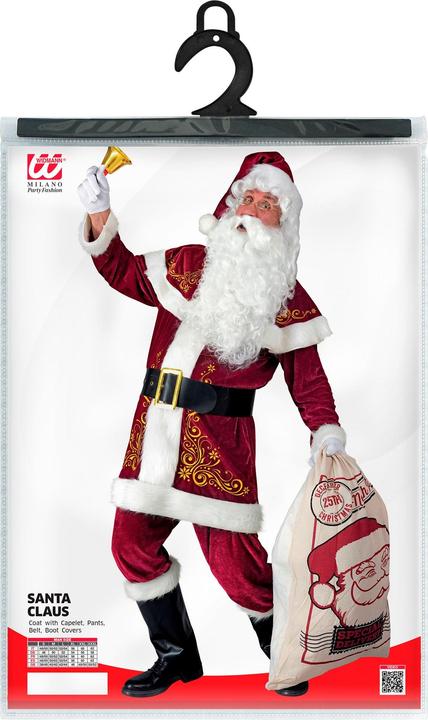 Immagine prodotto Widmann Costume da Babbo Natale con mantello, pantaloni, cintura e copristivali (XL)