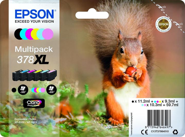 Immagine prodotto Epson MULTIPACK 6 COLORI 378XL (Y, FC, LC, C, ML)