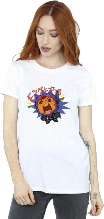 Immagine prodotto Disney Big Hero 6 Baymax Hiro Angry Manga Maglietta Ampia Donna (M)