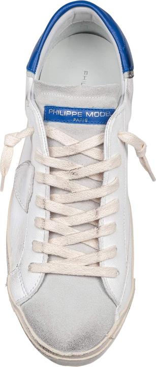 Produktbild Philippe Model prsx low sneakers in leather color white and bluette (42)