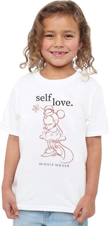 Actual product image Disney Childrens/Kids Self Love Minnie Mouse Valentine's Day T-Shirt (152, 158)