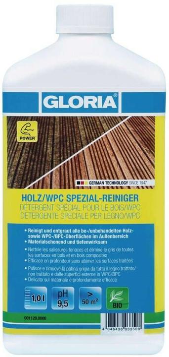 Immagine prodotto Gloria Haus und Garten 001120.0000 Detergente speciale per legno/WPC - 1 l Detergente per legno-