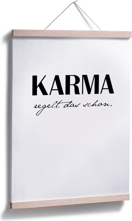 Produktbild Trenddeko Poster Karma regelt das schon 24 x 30 cm, Papier (24 x 30 cm)