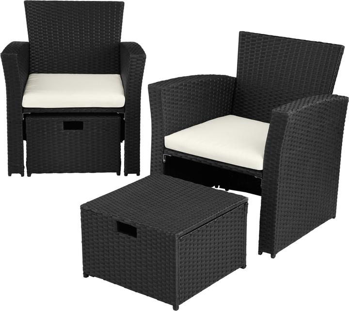 Image du produit tectake Salon de jardin MODENE 4 places avec housse de protection