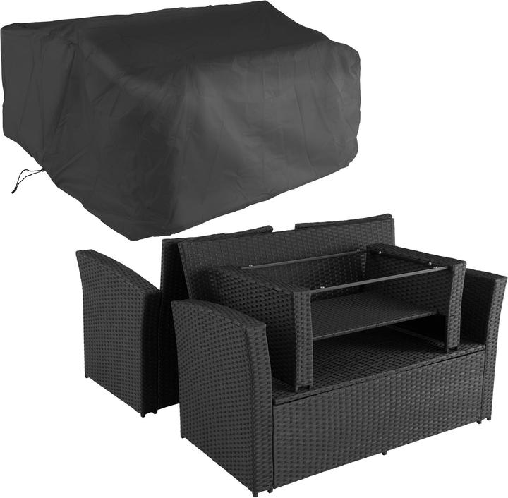 Image du produit tectake Salon de jardin MODENE 4 places avec housse de protection