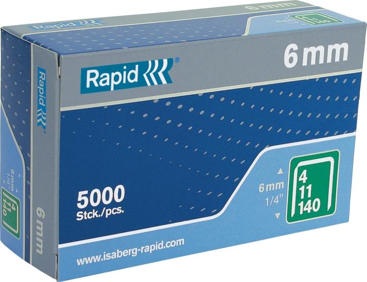 Actual product image Rapid Type 140 Flat wire clamp 6 mm (5000 Sheets)