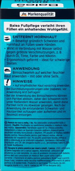 Actual product image dm Balea Pumice Sponge