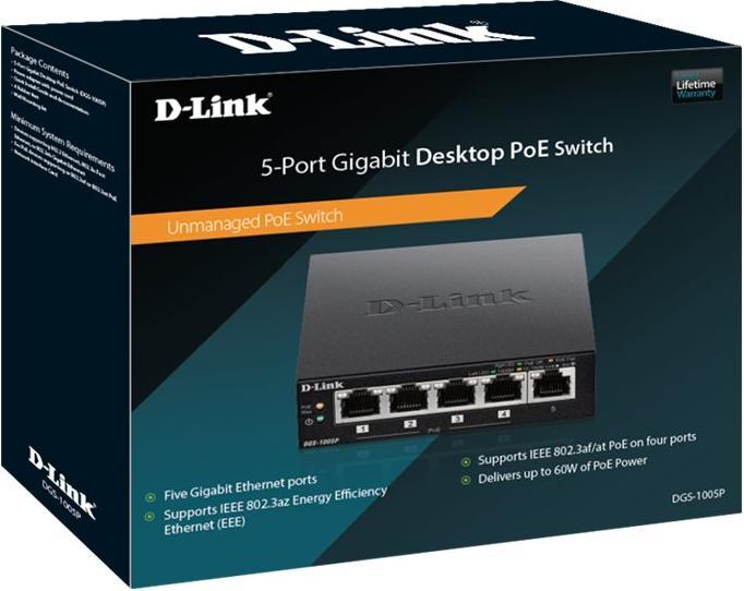 Immagine prodotto D-Link Des-1005p (5 Porti)