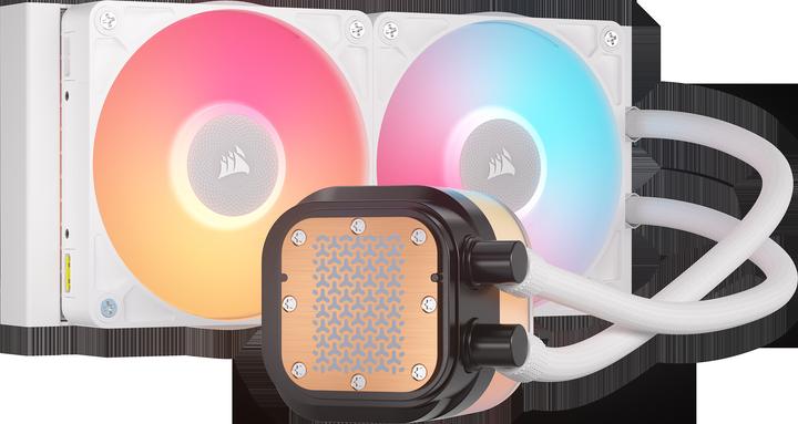 Produktbild Corsair iCUE LINK TITAN 240 RX LCD White AIO, 240mm Radiator, Liquid CPU Cooler