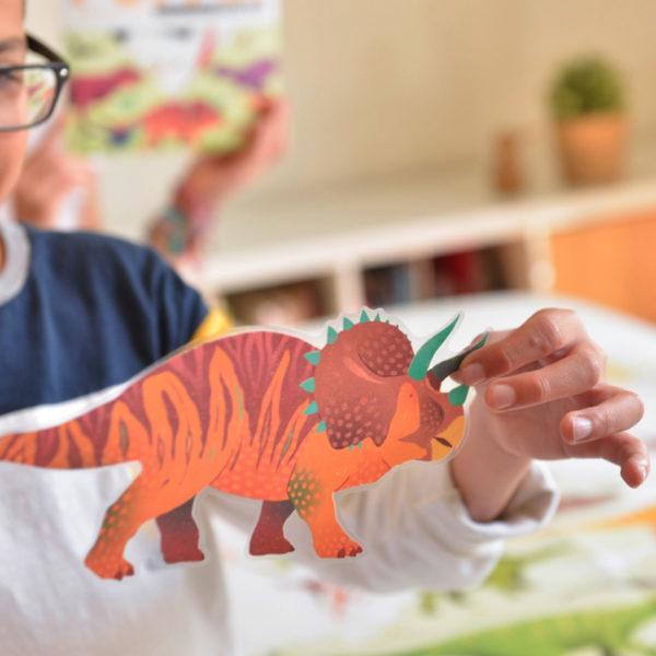 Image du produit Poppik Autocollants Poster éducatif Dinosaure