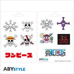 Actual product image ABYstyle One Piece Stickers: Emperors Skulls 16x11cm