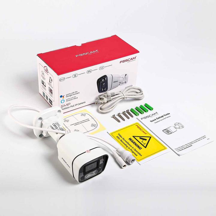 Actual product image Foscam V5EP V5EP (white) LAN IP surveillance camera 3072 x 1728 pixels (3072 x 1728 pixels)