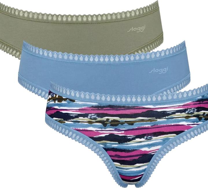 Sloggi Slip GO CRUSH Hipster 3er Pack (XS, 3er Pack)