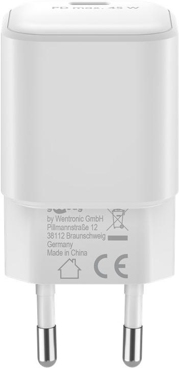 Immagine prodotto Goobay Caricabatterie Rapido USB-C Nano con tecnologia GaN (45 W)