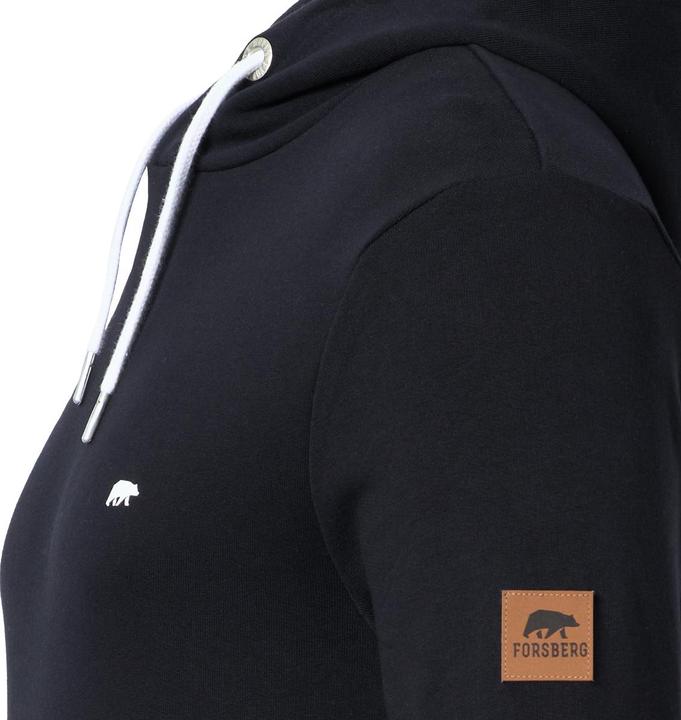 Produktbild Forsberg Hoodie mit Logo auf Brust und Rücken schwarz, pastellblau (4XL)