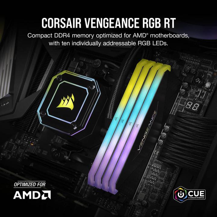 Actual product image Corsair Vengeance RGB RT (2 x 8GB, 4000 MHz, DDR4-RAM, DIMM)