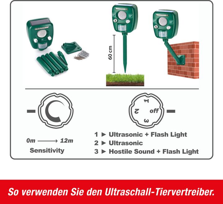 Produktbild Swissinno Ultraschall Tiervertreiber PRO