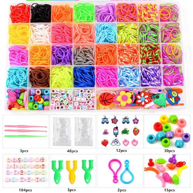 MU Classic Kinder Gummi Loom DIY für Armband und Kette