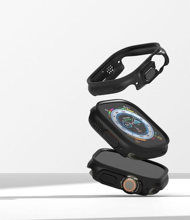 Image du produit Ringke Cadre d'écran Apple Smart Watch, transparent et noir, 49 mm, 2 pcs.