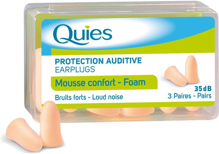 Actual product image Quies Lärmschutz aus Schaumstoff (6 x)