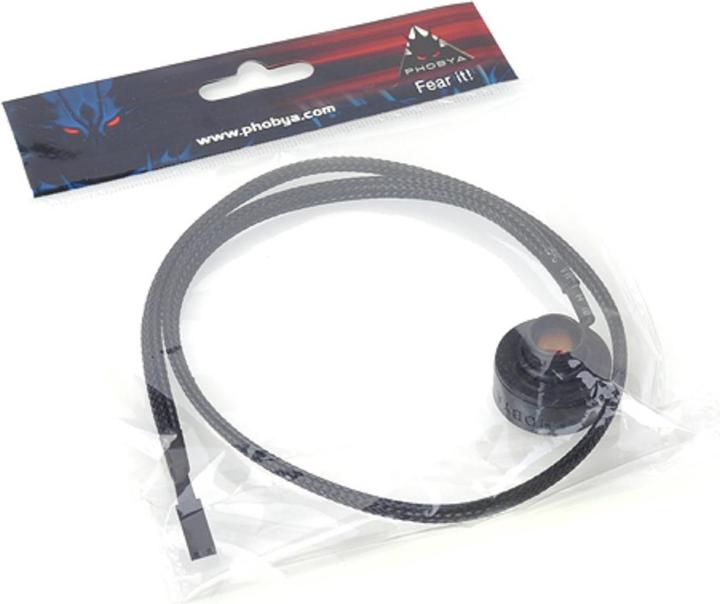 Actual product image Phobya Temperature sensor female/male thread G1/4 black matt