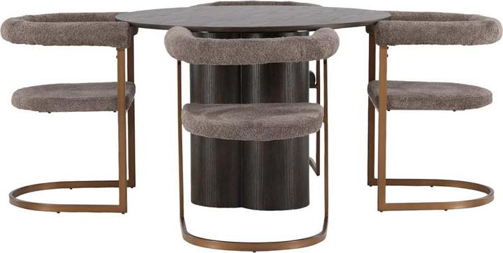 Produktbild Ebuy24 Essgruppe Olivia 57 ( 5-teilig) (110 x 75 x 110 cm)